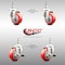 Service Caster 3 Inch 316SS Red Polyurethane Swivel 12mm Threaded Stem Caster Brake, 2PK SS316TS20S314-PPUB-RED-M1215-2-TLB-2 - alternate 4